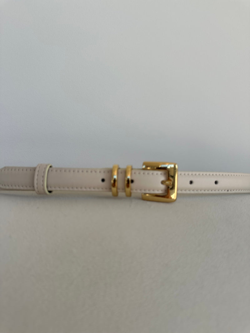 ICON BELT IVORY/GOLD