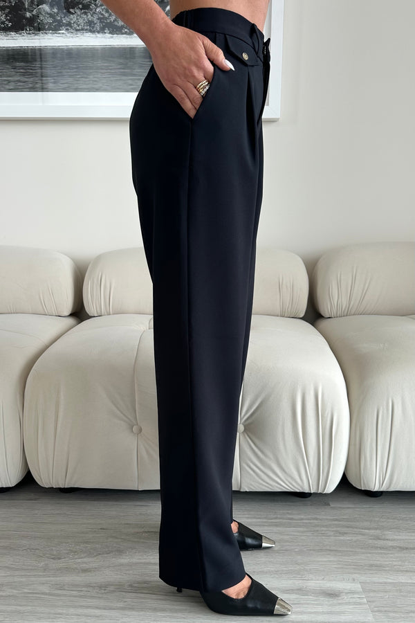 AMANDA PANT BLACK CREPE