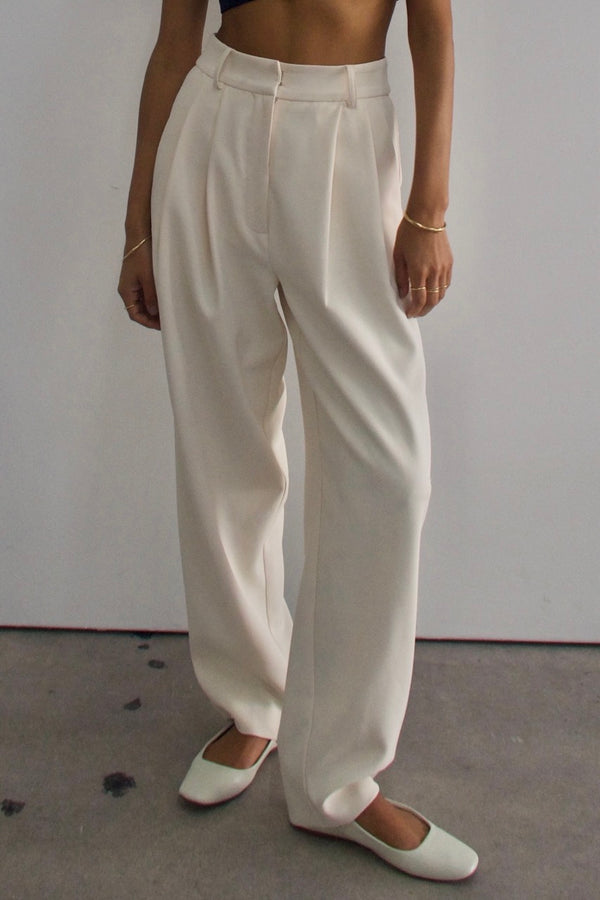 RYAN PANT IVORY CREPE