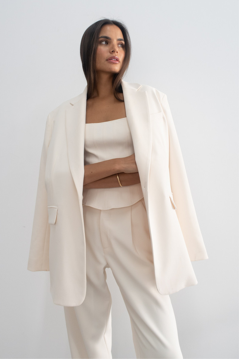 CAROLINE BLAZER IVORY