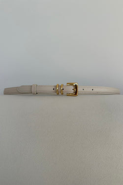 ICON BELT IVORY/GOLD