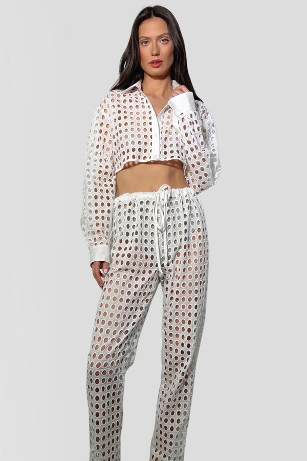 GUSTAVIA PANTS EYELET